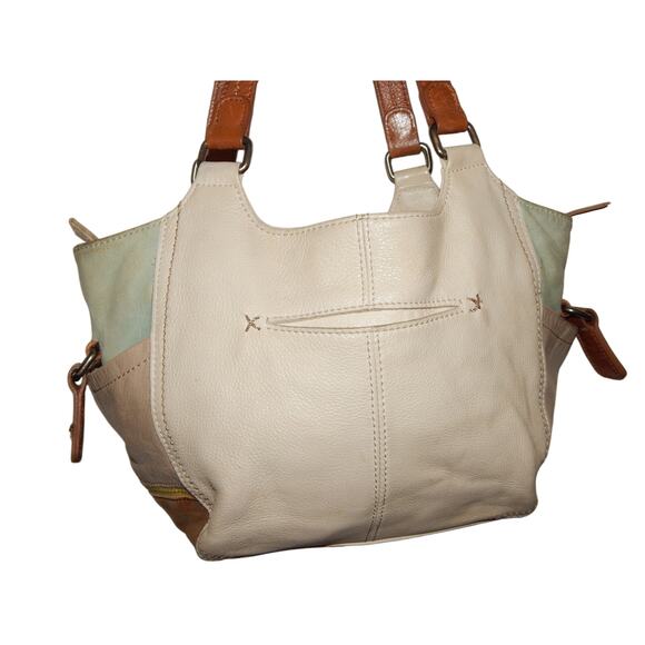 The Sak Leather Shoulder Handbag Color Block - Picture 8 of 12